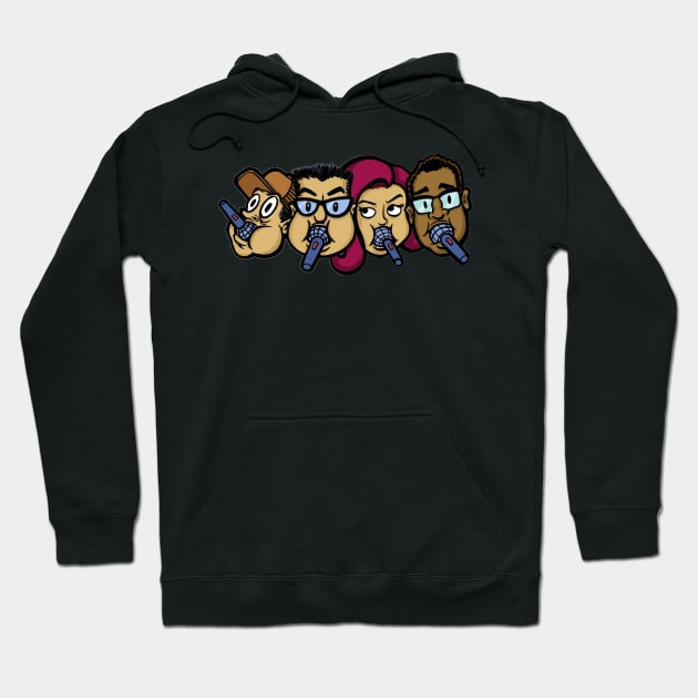 4 Faces Hoodie by Gag On This